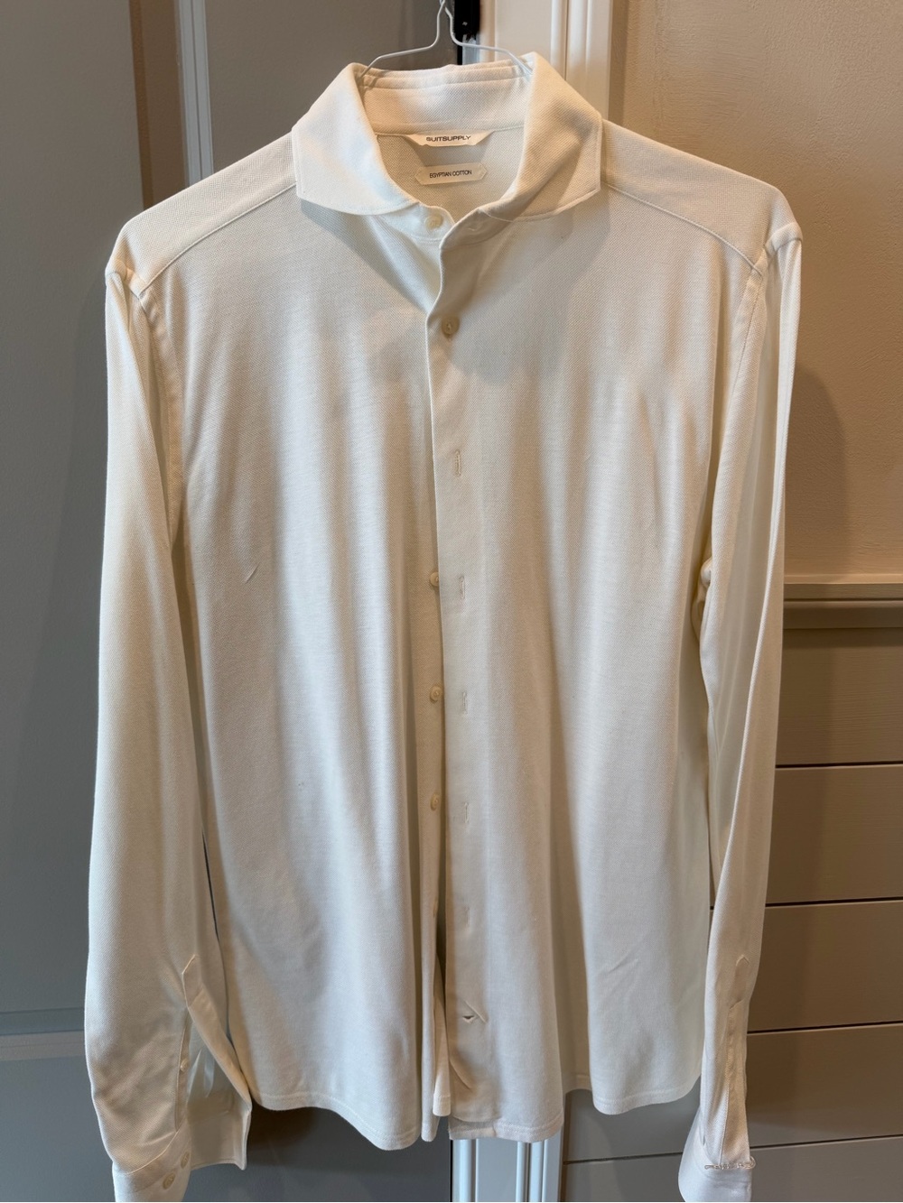 Suitsupply Ivory Casual Slim Fit Shirt 15.5